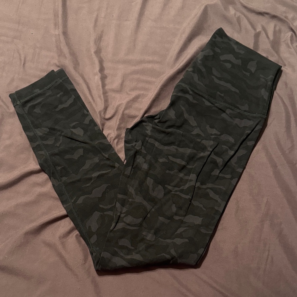 Lululemon Athletica Dark Camouflage Leggings